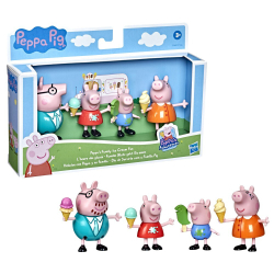 Hasbro Свинка Пеппа - Набор из 4 фигурок «Семейное путешествие Пеппы с мороженым» / артикул   F2171 F3762  / GTIN 5010993933235