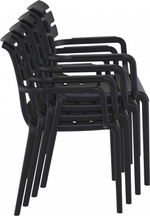 Кресло пластиковое Siesta Contract Paris, черный