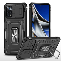 Чехол Safe Case с кольцом и защитой камеры для Xiaomi Poco X4 Pro 5G