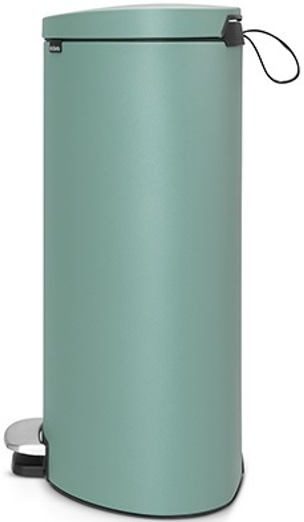 Ведро Brabantia FlatBack 40л бирюзовое сбоку