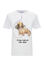 White T-shirt with dog