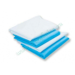 Простыни SMS «Люкс» медицинские (пелёнки), белые/голубые, 200x80 см, 20 шт/в уп (поштучно)