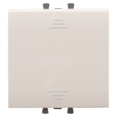 Переключатель одноклавишный модульный, "Avanti", "Ванильная дымка", 2 модуля