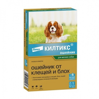 Килтикс ошейник для собак мелких пород от блох и клещей 35см (до 6 месяцев)