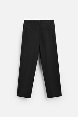 ZARA БРЮКИ RELAXED-FIT, ЧЕРНЫЙ