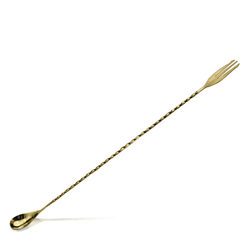 Барная ложка Lumian Trident fork, 40 см, бронза