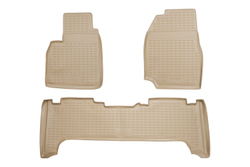 Коврики в салон для TOYOTA Land Cruiser 100 1998-2007, 3 шт. (полиуретан, бежевые) арт.NLC.48.06.212K