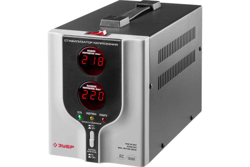 Автоматический стабилизатор с цифровой индикацией Зубр АСН-1000-1-Ц ПРОФ. 59375-1