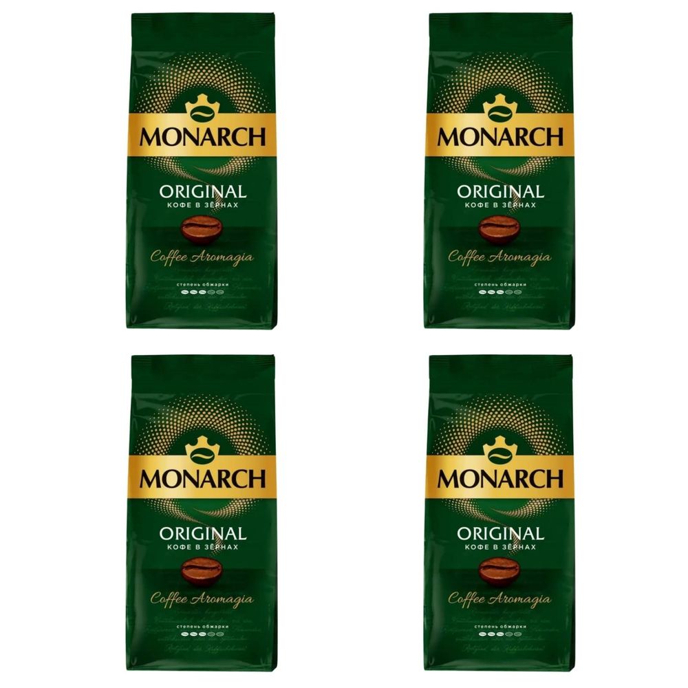 Кофе в зернах Jacobs Monarch классический 230 г x 4 шт