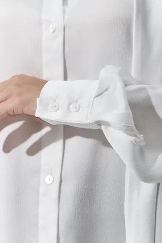 Блуза из шифона цвета айвори