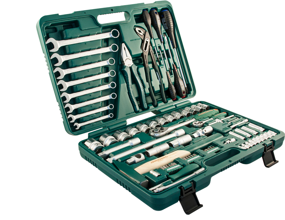 S04H52477S Набор инструмента универсальный 1/4", 1/2"DR, 77 предметов