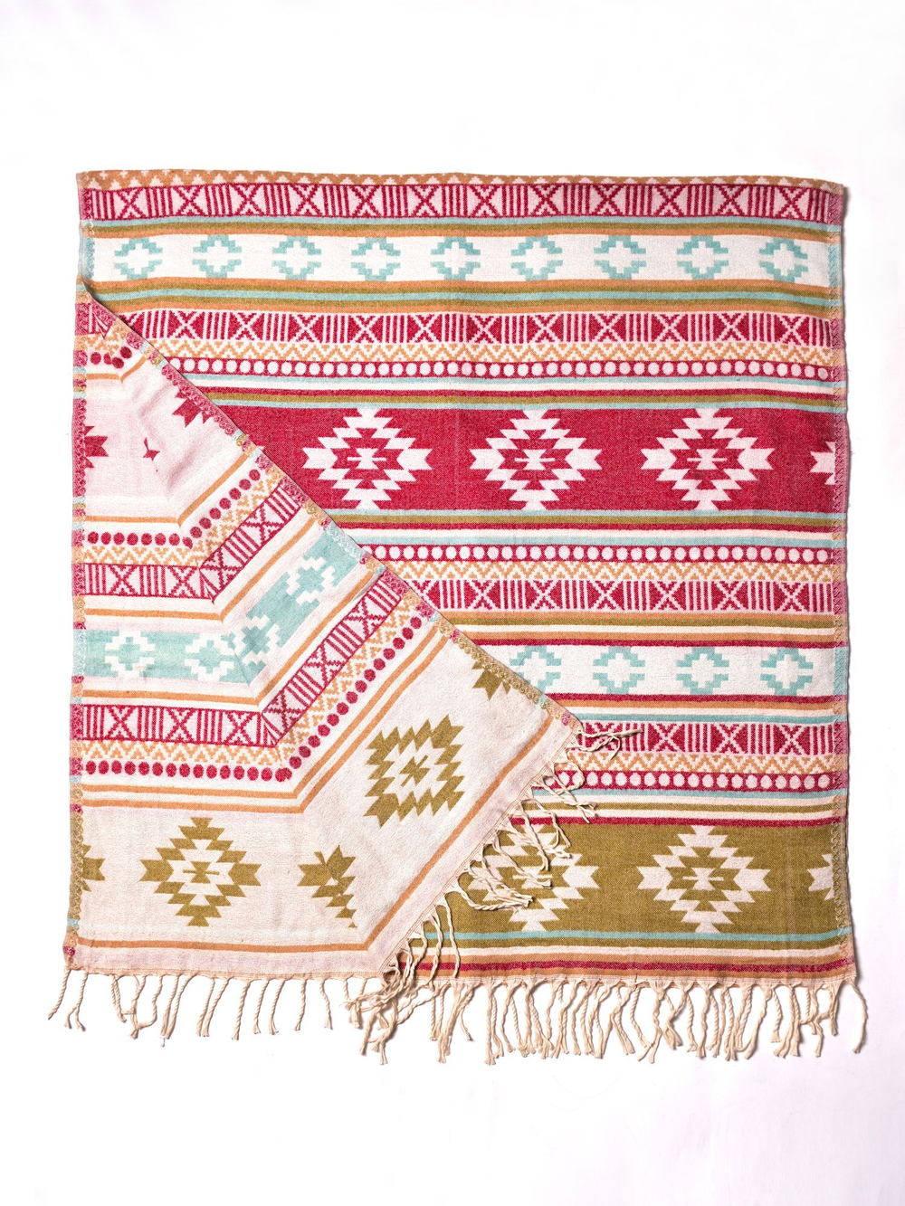 Шарф теплый с орнаментом Сканди