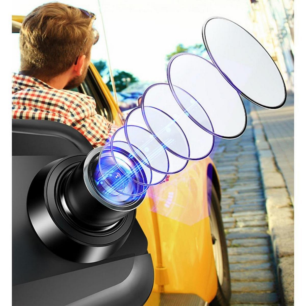 Видеорегистратор в зеркале HD 9.66" 2 камеры E5-OLOM DRM-M10