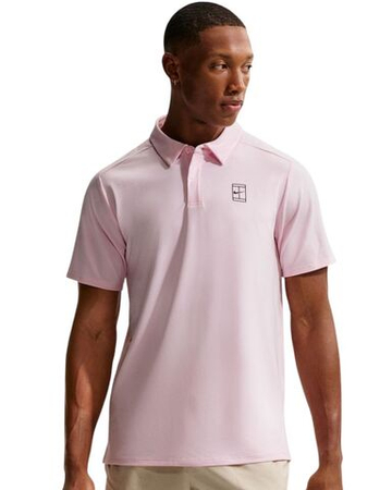 Мужское теннисное поло Nike Court Advantage Dri-Fit - pink foam/black