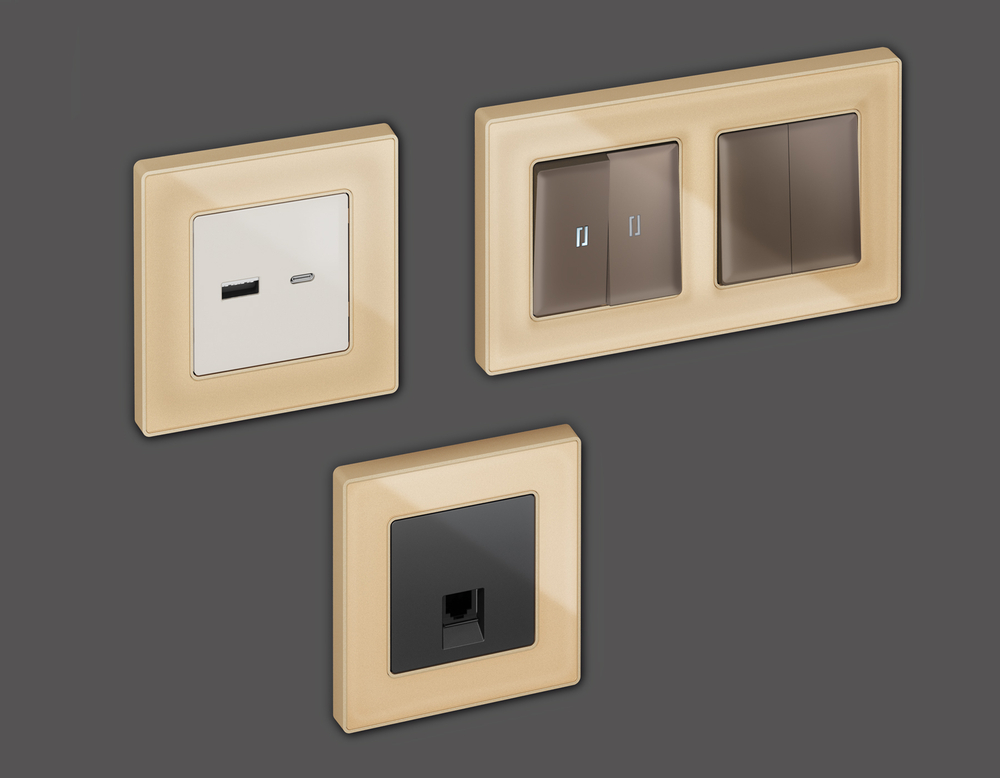 AF580601 Рамка ALFA Arctic (Шампань Стекло органическое) 1-ая