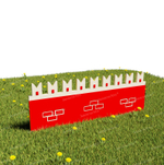 Забор уличный из экопластика Кремлевская стена