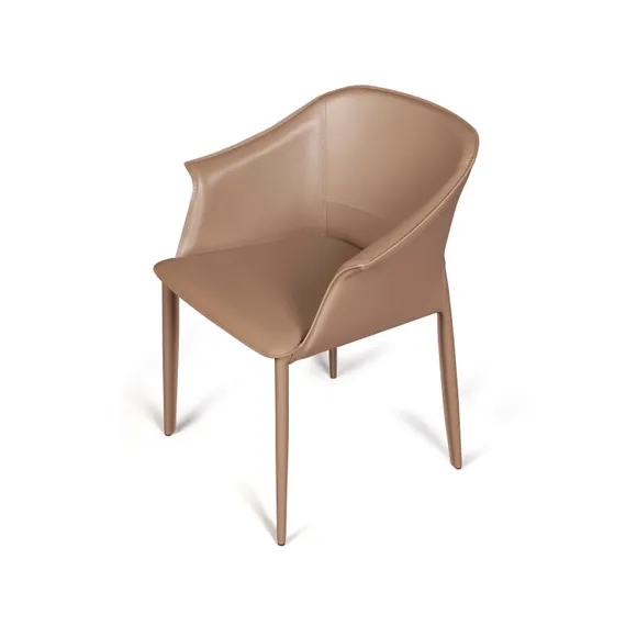 Стул Gio, серо-коричневая кожа