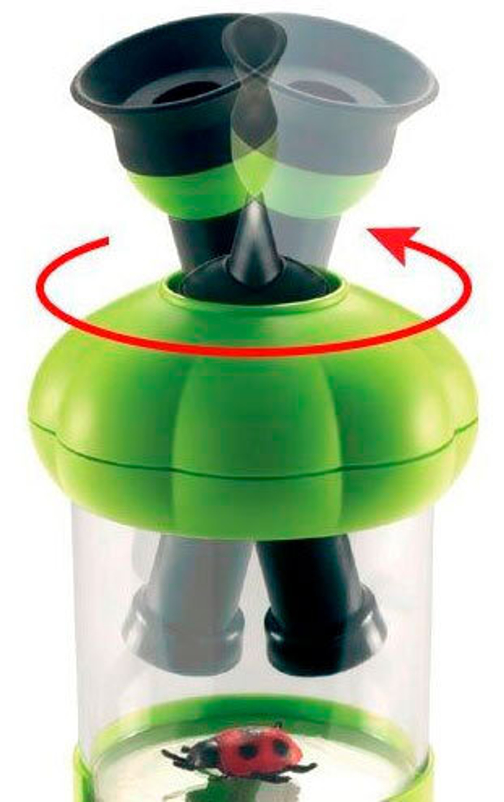 Банка для насекомых Navir «Обзор 360» с микроскопом 10–20x, лупой 3x и жуком - фото 5