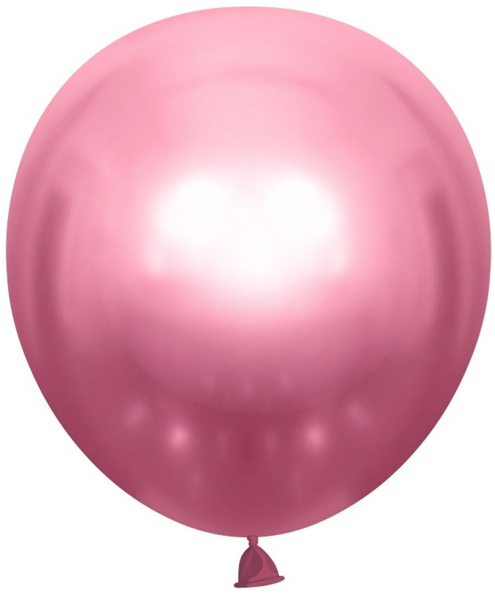 Шар (18''/46 см) Розовый, хром, 1 шт.
