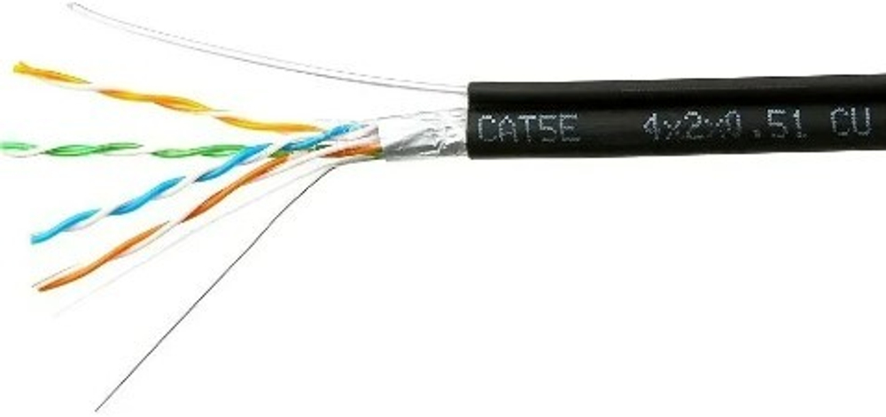 Кабель витая пара F/UTP 5e кат. 4 пары Cablexpert FPC-5051E-4-CU-OUTR