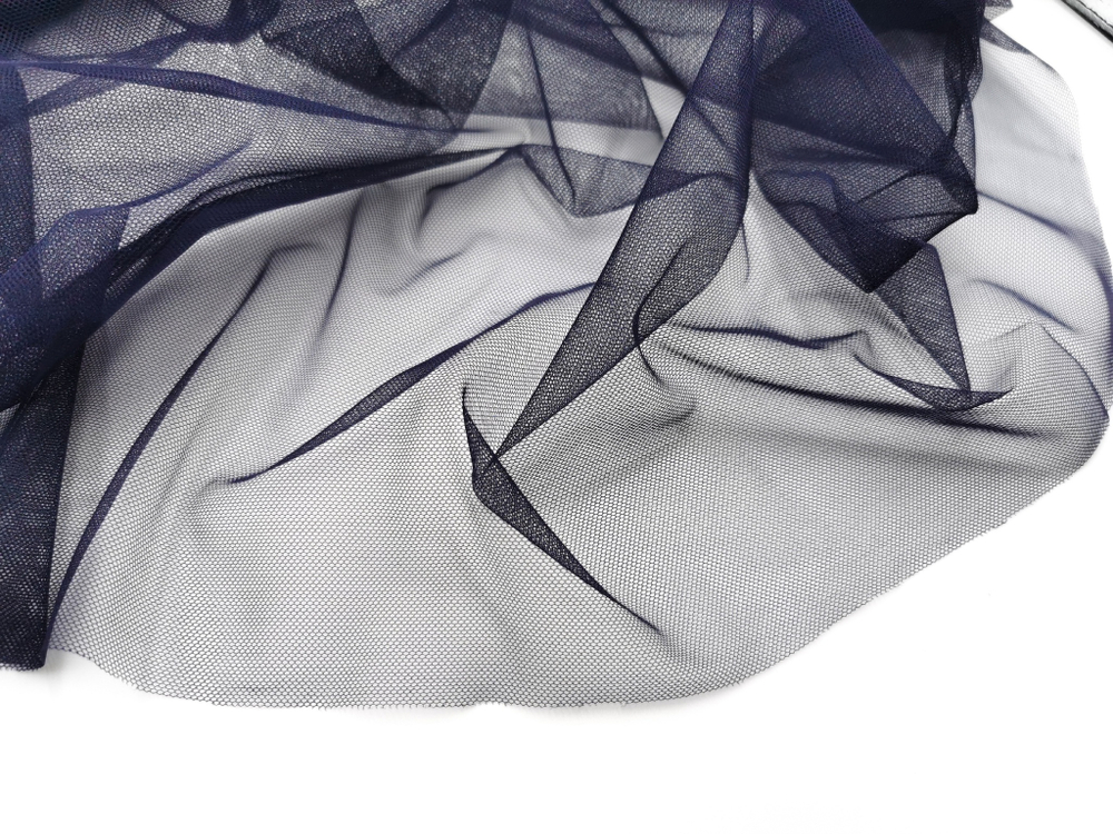 Бюстовая неэластичная сетка, Lauma, ночная тень (темно-синий), (BS-058)