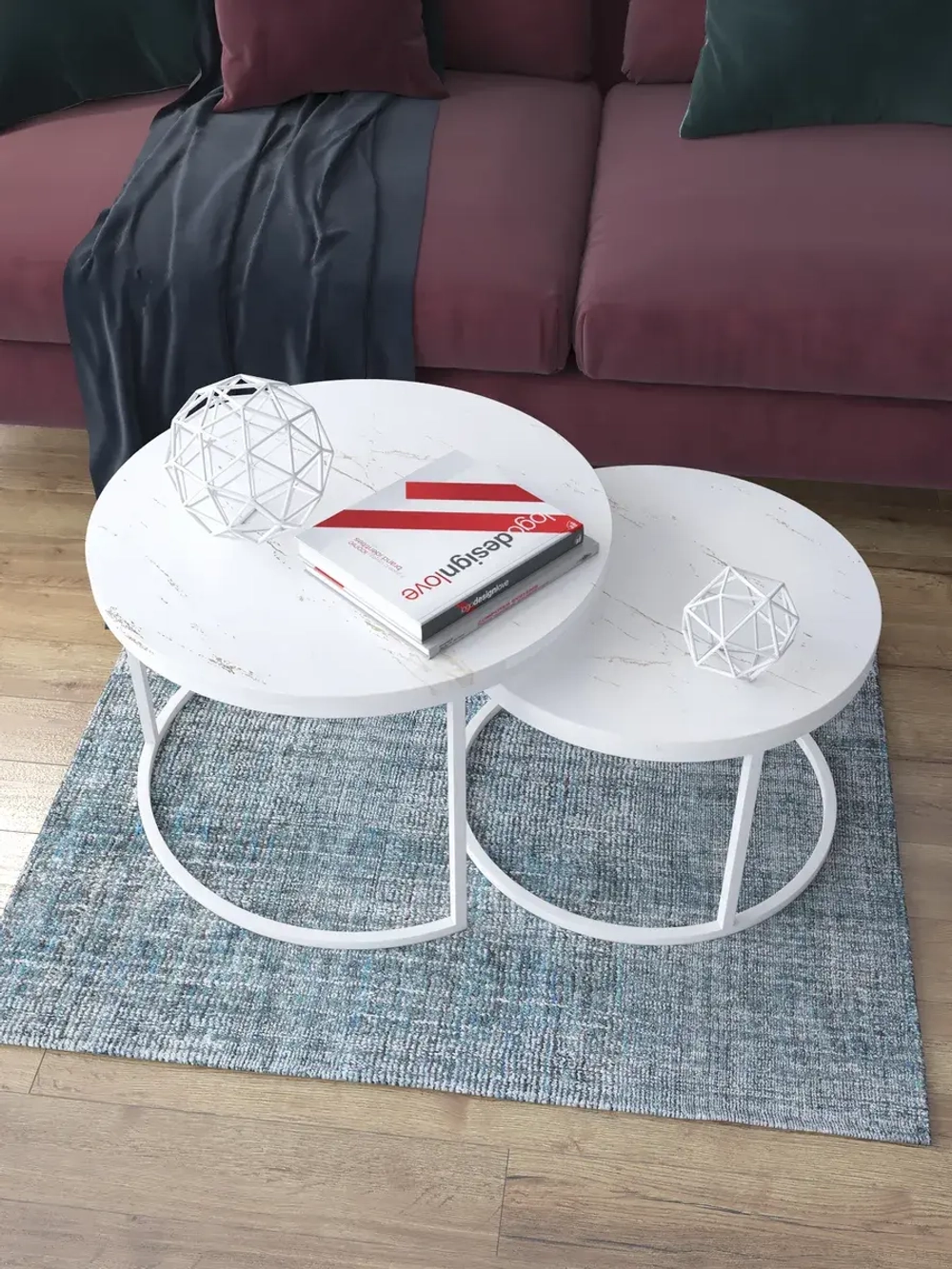 Комплект журнальных столов Акцент - БЗБГ - МДФ в ПВХ