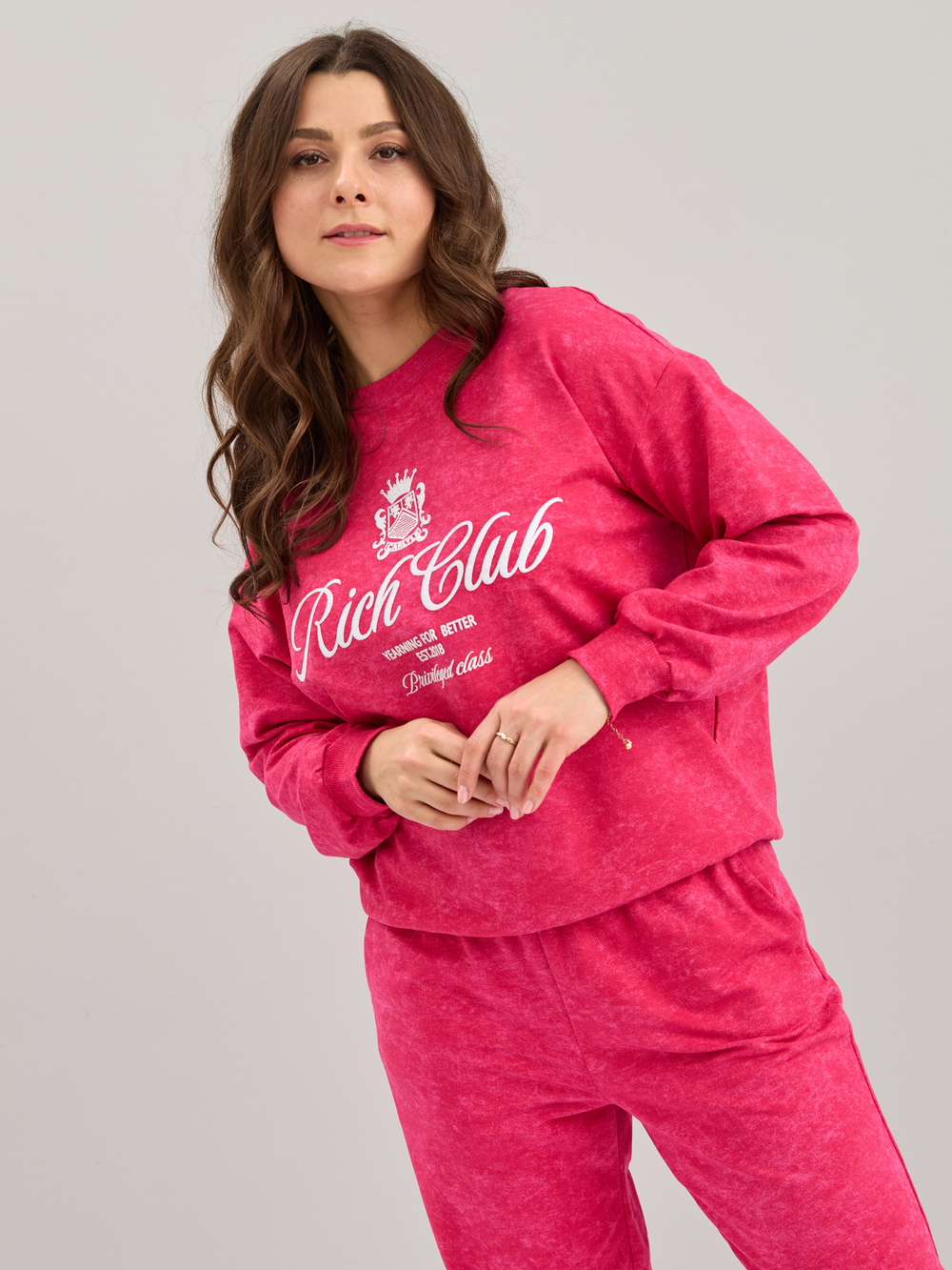 Костюм с брюками КБфл-90М/варенка-фуксия-п