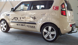 Фаркоп оцинкованный Galia K034A для Kia Soul 2008-2014(паспорт и сертификат в комплекте)(без электрики)