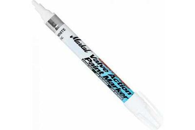 Маркер для нержавеющей стали Markal Valve Action Paint Marker Certified белый