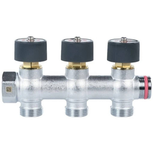 Коллектор распределительный REHAU с плавной регулировкой G 3/4 3 отвода G 3/4