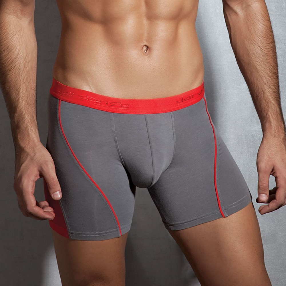 Удлинённые боксеры с ярким поясом и вставками по бокам Doreanse Modal Club (Размер: S) (Цвет: белый)