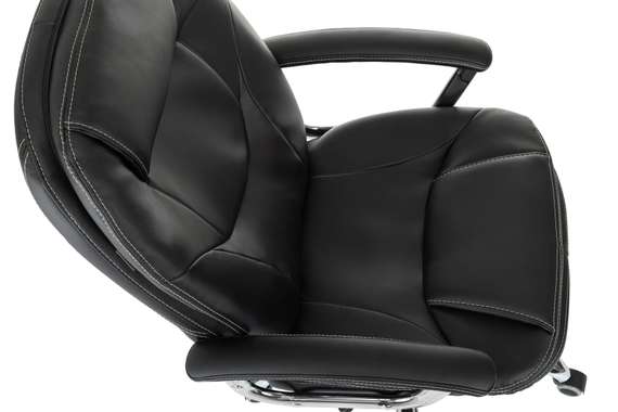 Кресло руководителя Бюрократ CH-868SL черный эко.кожа крестов. металл хром