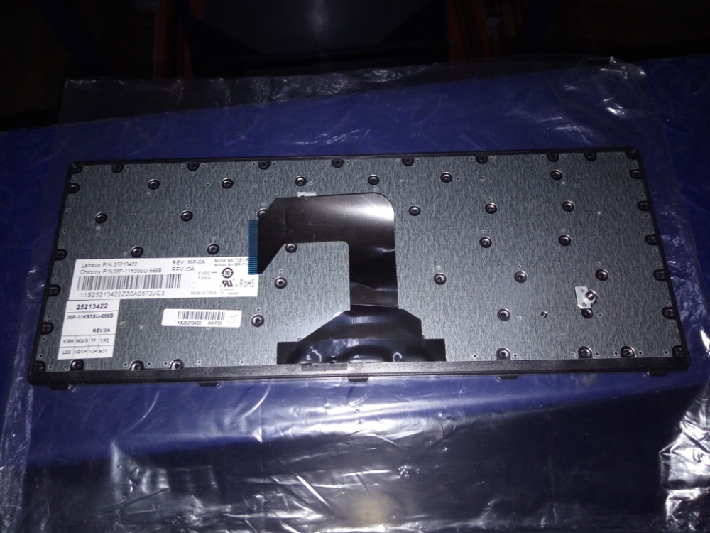 Клавиатура для Ноутбука Lenovo LenovoS435 раскладка - русская, серая (25213452)