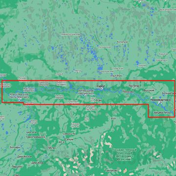 C-MAP Россия Сибирь р. Обь Нижневартовск - Сургут - Ханты-Мансийск для Lowrance / Simrad / B&G MAX-N+ RS-Y512
