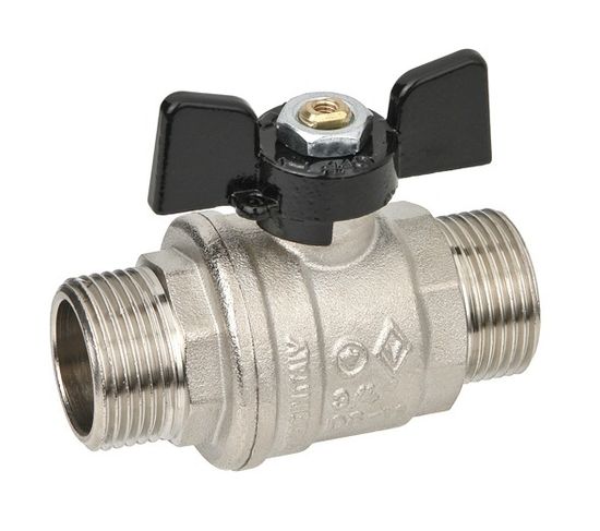 Кран шаровый Bugatti Oregon 327 1" НР/НР полнопроходной ручка-бабочка