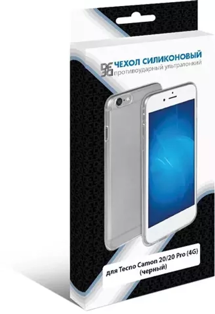 Силиконовый чехол с отделением для карты для Tecno Camon 20/20 Pro Dark Blue DF