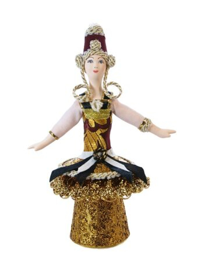 Кукла-шкатулка в костюме по балетным мотивам Бакста