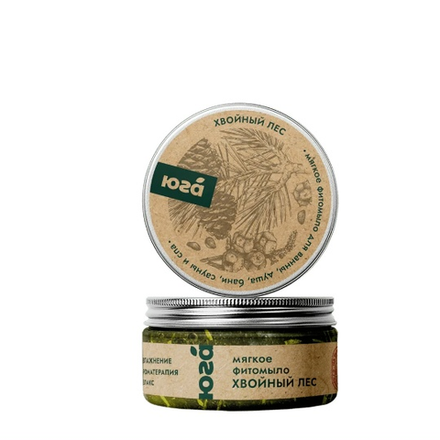 Мягкое фитомыло Хвойный лес, 180 г, ТМ ЮГА