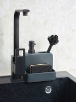 Набор губок для посуды из целлюлозы и кокосового волокна eco sponge, черные, 6 шт.