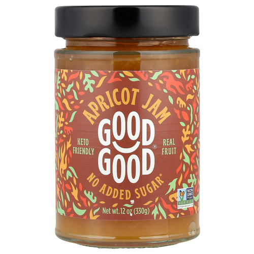 GOOD GOOD, Apricot Jam, 12 oz (330 g)