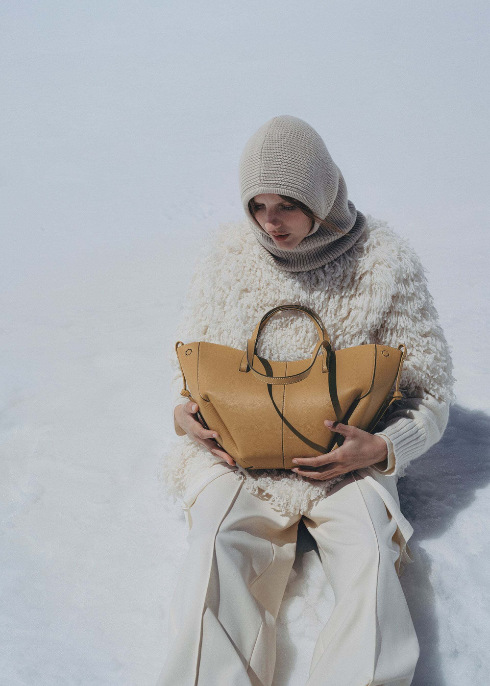 POLENE СУМКА CYME MINI, ОХРА