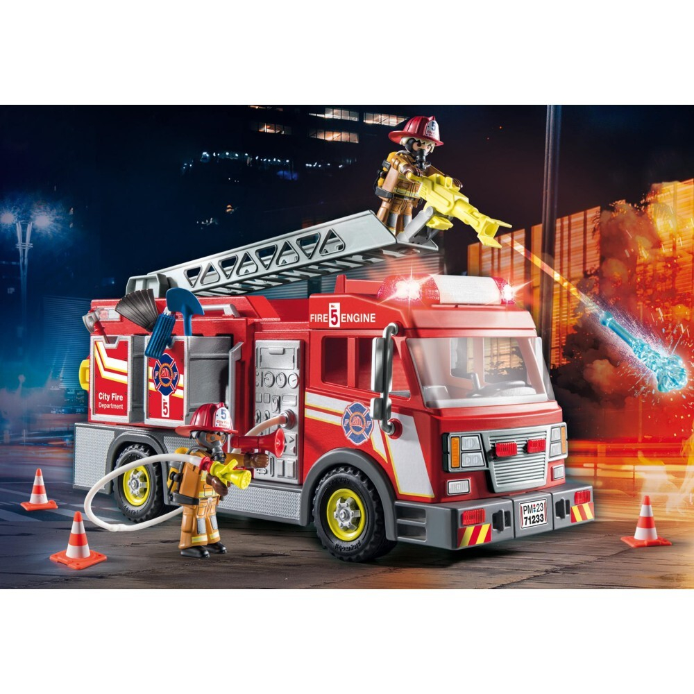 Playmobil - Пожарная машина City Action со светом и звуком 71233 / артикул   71233  / GTIN 4008789712332