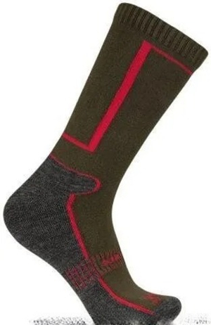 Термоноски зимние 976 AVI-OUTDOOR, меринос 44%, серый+хаки