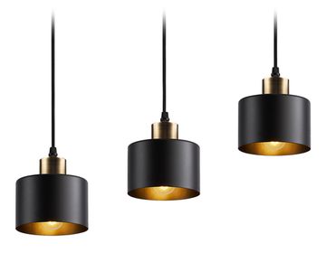 Подвесной светильник в стиле лофт 3*Е27 TR8118/3 BK/BS чёрный/латунь Loft Traditional Ambrella