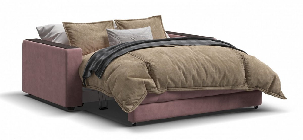 Диван Босс двухместный Велюр Монолит роуз