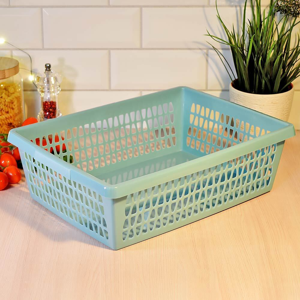 Корзина для хранения "Велетта" 38*28*11см, бирюзовая