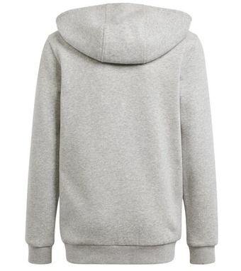 Кофта для мальчика теннисная Adidas Kids 3 Stripes Full-Zip Hoodie - серый