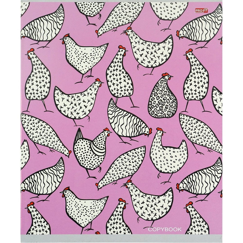 Тетрадь 48л., А5, клетка, Проф-Пресс, "Орнаменты с птицами" скрепка, мелованная бумага