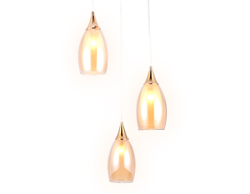 TR3549/3 GD/TI золото/янтарь E14 max 40W 370*130*1000