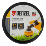 Леска для триммера звезда, 3,0мм х 166м, на DIN катушке FLEX CORD Denzel